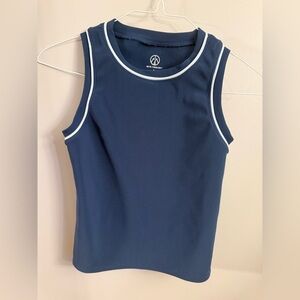 Move Theology Ribbed Contrast-Trim Athletic Tank – Size S